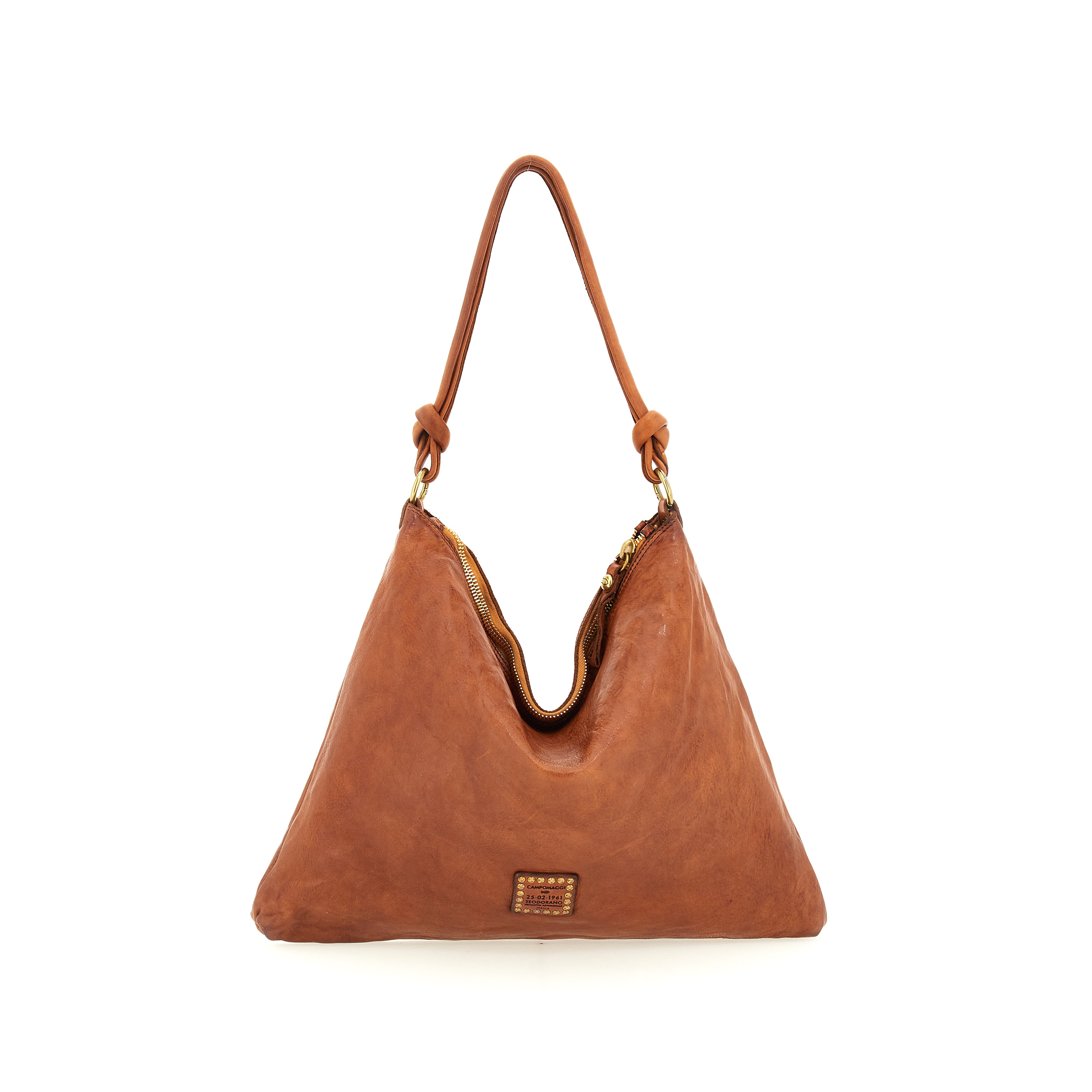 Ebano skuldertaske - Cognac